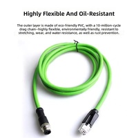 Connecteur mâle M12 RJ45 pour usage industriel, contact en laiton, boîtier ABS/Nylon/PC, adaptateur 4/8 broches vers RJ45