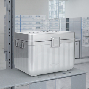 PU <b>Insulated</b> Portable Cooler <b>Box</b> 26L for Vaccine and Logistics STCB03HCB OEM PU VIP Material All Seasons Vaccine Medicine Cooler - Product Image 1