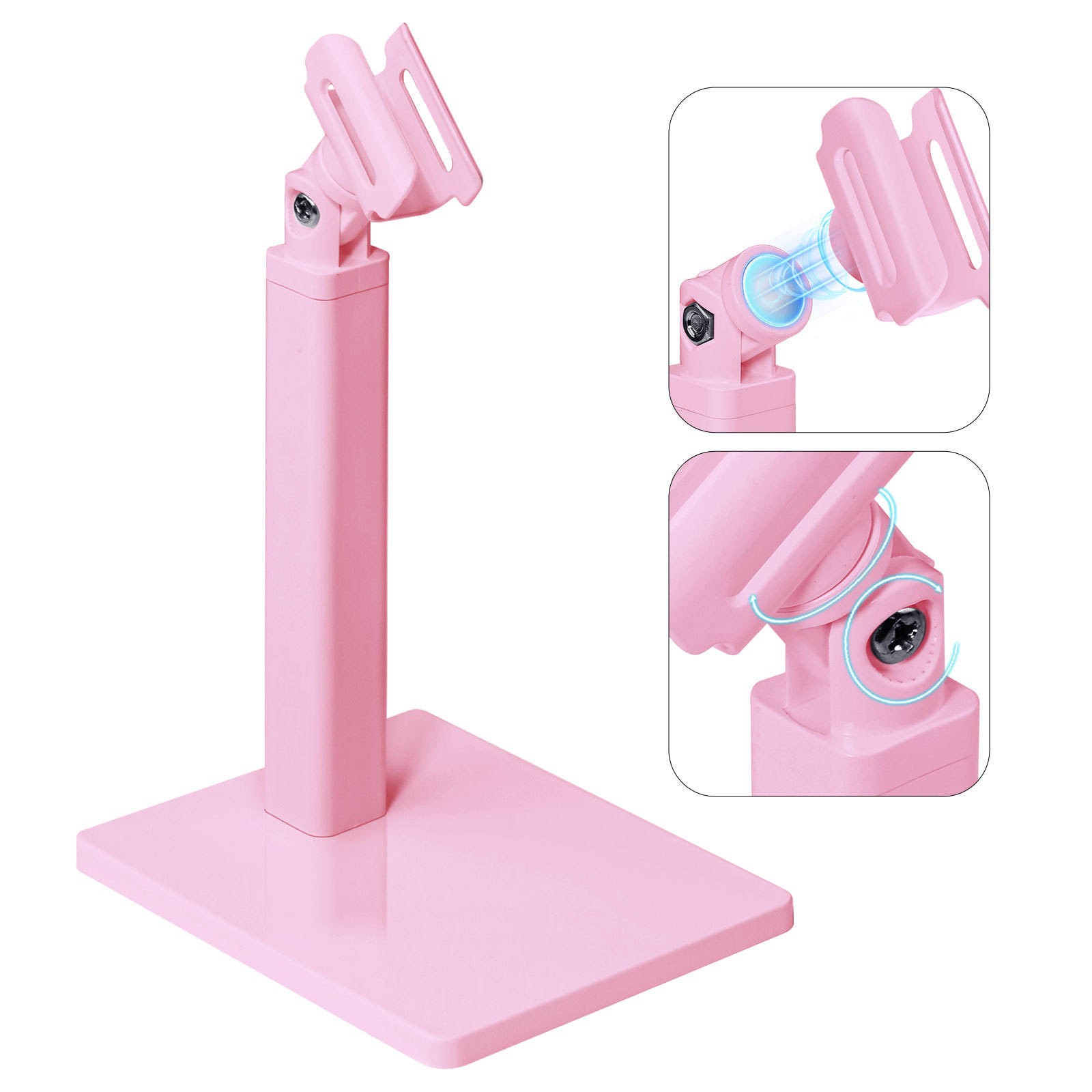 Soporte de la lámpara de la palabra rosa