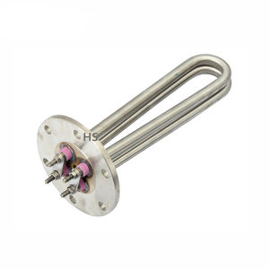 Flens pemanas air listrik, 2KW 3KW 220V Stainless Steel pemanas Tubular tangki air wajan minyak koil pemanas - Product Image 3