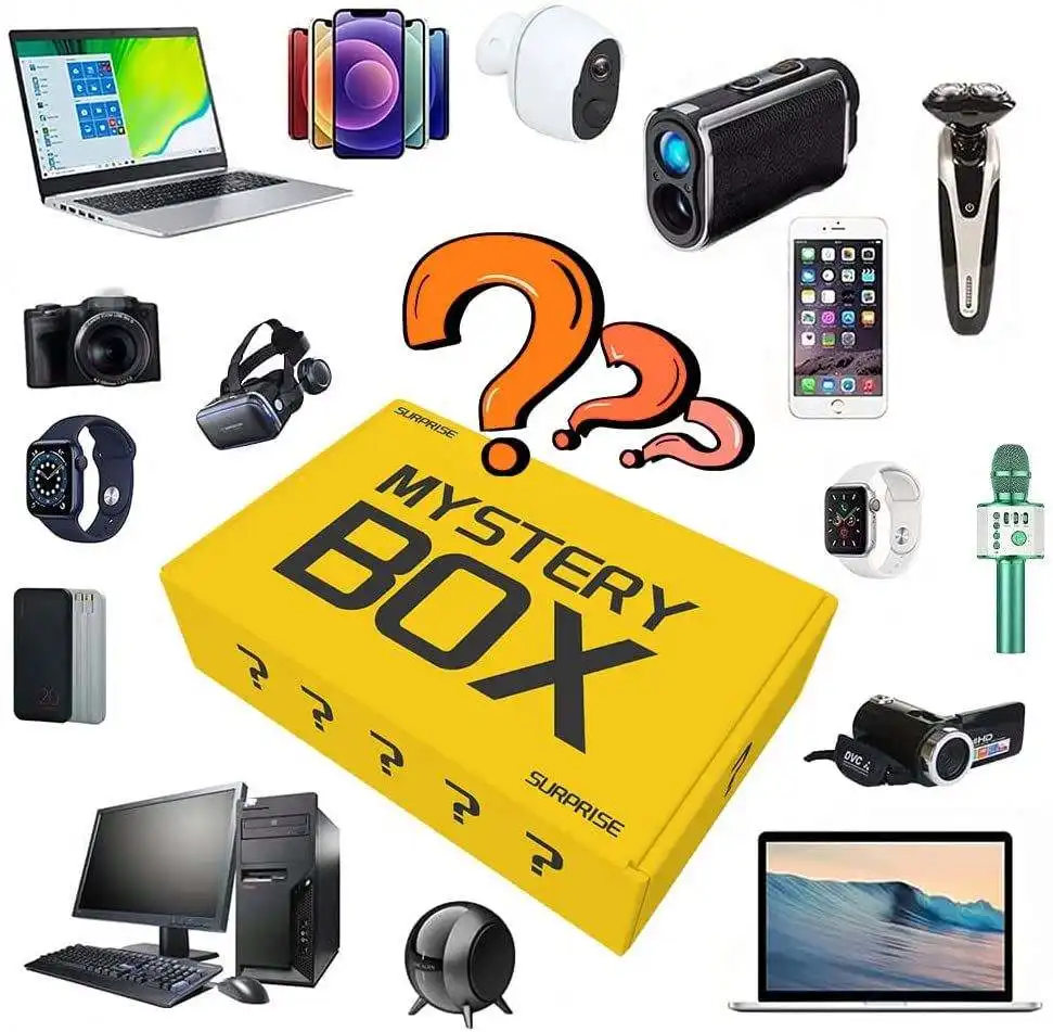 Gift Mystery Box Wireless Earbuds In Ear Headphone TWS Earphone Camera Smart Watch Laptop Speaker Mobile Phone