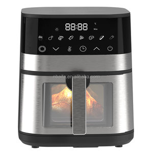 Aifa Home usando 9L OEM ODM Arriba y abajo fiebre Cuadrado Freidoras de aire multifunción visibles de alta calidad con mango - Product Image 5