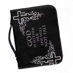 Muestra gratuita de funda premium para Biblia de la fábrica del fabricante, con cierre de cremallera y asa, de alta calidad. - Product Image 5