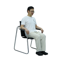 Chaise de formation commerciale pliable en plastique, chaise d'école, table