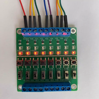 Papan Debugging PLC Modul Uji Sinyal Sakelar Simulator I/O Digital 8 Saluran untuk Pelatihan Pengontrol Logika yang Dapat Diprogram
