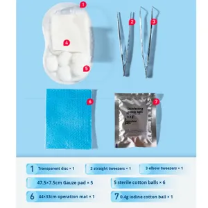 ชุดปิดแผลแบบใช้แล้วทิ้ง ปลอดเชื้อ โปร่งใส สำหรับการผ่าตัด ฆ่าเชื้อด้วยรังสีอินฟราเรด  สำหรับการปฐมพยาบาล ได้รับการรับรองมาตรฐาน CE ทางการแพทย์ - Product Image 3
