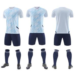 Fußball-Trikot-Set Unisex Bedruckt Gestreift Kurzarm Sommer 100% Polyester Team-Uniformen für Erwachsene Kinder Wettkampf - Product Image 6