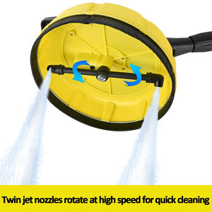 <span class=keywords><strong>Nettoyeur</strong></span> de terrasse en plastique de 11 pouces, brosse de nettoyage de sol, <span class=keywords><strong>nettoyeur</strong></span> de surface avec réservoir de savon, adaptateurs à baïonnette pour Karchers YILI Lavor AR - Product Image 3