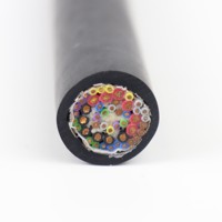 Câble de chaîne de traînée flexible conducteur en cuivre PVC isolé blindé LIBIN NBR-JTVP 50x0.25 -40C ~ + 105C pour le levage