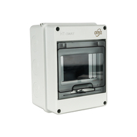 CKYECL Boîtier de raccordement solaire extérieur étanche IP65 HT-5 voies pour disjoncteurs, en plastique ABS gravé au laser, panneau de commutation électrique PV pour recharge domestique