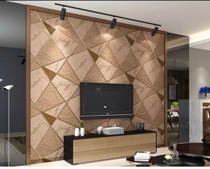 Luxury Wall Decoration Triangle Geometric Pattern Modern wallpaper Sticker For Apartment Sofa Background Decoration