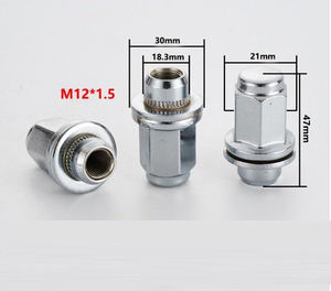 Jeu <span class=keywords><strong>de</strong></span> 4 écrous <span class=keywords><strong>de</strong></span> <span class=keywords><strong>goujon</strong></span> <span class=keywords><strong>de</strong></span> <span class=keywords><strong>roue</strong></span> chromés M12x1.5 pour Toyota Corolla Camry 4Runner Land Cruiser RAV4 Avalon Sienna 90942-02049 - Product Image 2