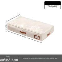 Sac de rangement pliable extra large sous le lit avec fermeture éclair, organiseur de vêtements sous le lit, boîtes de rangement