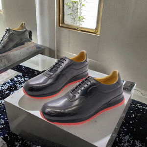 Zapatillas Deportivas Casuales de Cuero de Primera Calidad Hechas a Mano para Hombre, con Cordones Personalizados, Impresión Láser, Cómodas para Caminar, para Primavera - Product Image 2