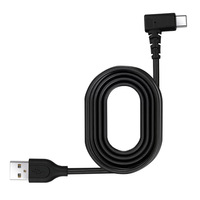 Câble USB-A mâle vers Type-C coudé de 15 mètres avec charge rapide pour smartphones, tablettes et autres appareils électroniques dotés d'un port USB-C