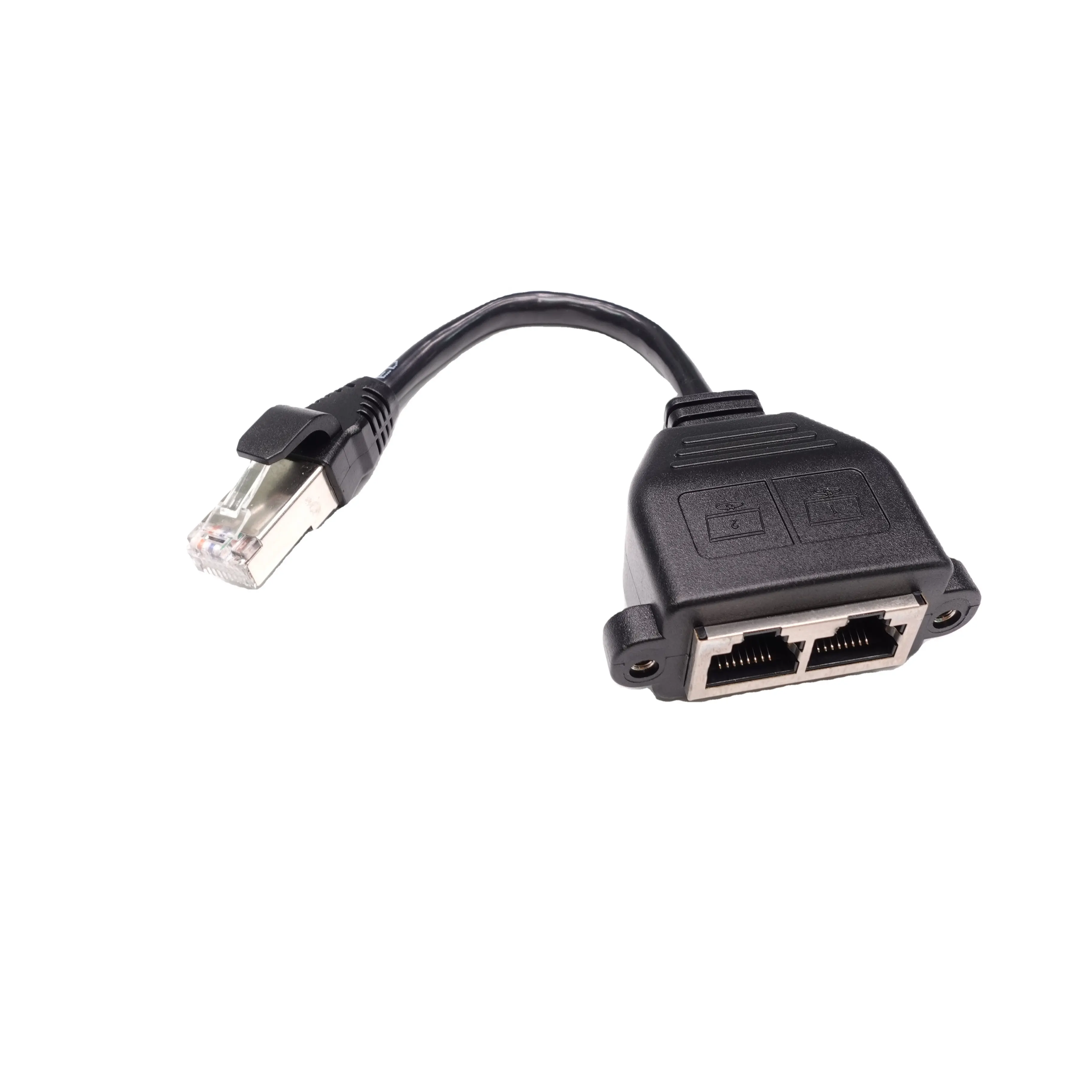 2 Feminino em 1 Masculino Cat5 Cat6 Cabo Utp Ftp Sftp Rede Cat5 Patch Cord Cabo Ethernet Conector RJ45 Cabo Lan