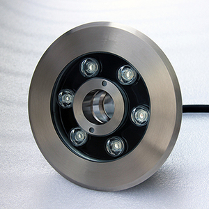 Projecteur <span class=keywords><strong>LED</strong></span> Submersible DMX pour <span class=keywords><strong>Fontaine</strong></span> de Jardin, Extérieur, Étanche CE, Acier Inoxydable, DC24V, IP68, RGB, 120V, avec Buse à Jet d'Eau - Product Image 2