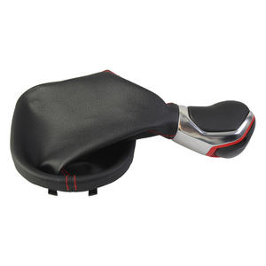 Couvercle de pommeau de levier de vitesse en cuir, coutures rouges, pour Volkswagen, Transmission manuelle à 5 ou 6 vitesses, conception ergonomique - Product Image 2