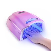 Lampe à ongles UV LED sans fil haute puissance 98W, rechargeable, avec indicateur de batterie LCD et poignée confortable