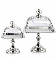Support à gâteau décoratif en aluminium avec détails artisanaux complexes pour les tables festives, les mariages et la maison
