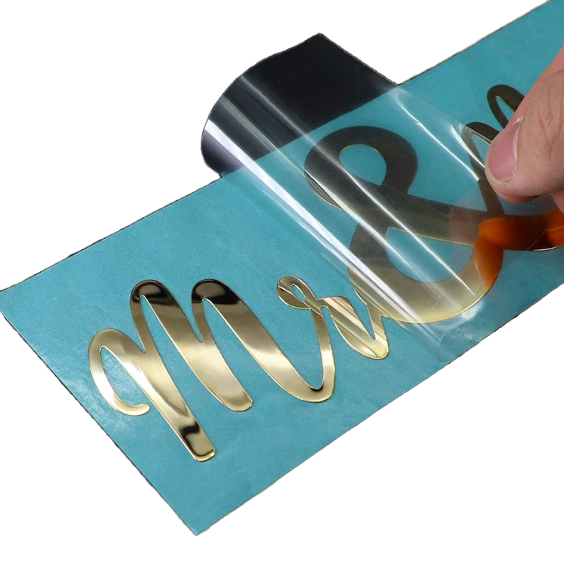 Customized Electroformed Label Thin Nickel Metal Sticker Logo for Bottles Packaging Custom