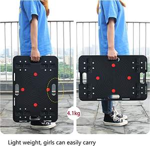 Platform Dolly Hand Truck Splicing Cart Bewegende Behandeling Flatbed Dollies Met Draaibare Wielen Trekken Goederen Stom Draagbare <span class=keywords><strong>Trolley</strong></span> - Product Image 6