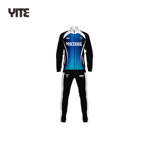 ชุดวอร์มมีซิปสำหรับผู้ชายชุดวอร์มเล่นฟุตบอลมีซิป<span class=keywords><strong>2</strong></span>ชิ้นแบบกำหนดเอง - Product Image 2