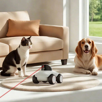 Caméra intelligente pour animaux de compagnie Robot compagnon mobile avec caméra laser pour chats Caméra HD 1080P WiFi pour chiens avec application Vision nocturne Audio bidirectionnel