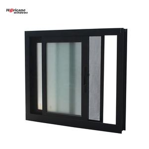 Maßgefertigtes Schwarz-Weiß-Bronze Doppelglasfenster Aluminiumrahmen Schiebefenster - Product Image 1