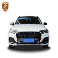 Kit carrosserie large style AT en fibre de verre pour Audi Q7 SQ7, comprenant canards avant, prises d'air latérales, jupes latérales, extensions d'ailes et aileron arrière