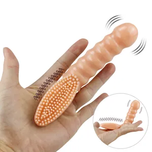 Vibrador de dedo para mulher, poderoso vibrador para ponto g, estimulador anal e clitóris, massageador corporal, brinquedos sexuais para mulheres - Product Image 1