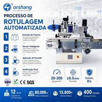 Peralatan Pelabelan Kemasan Makanan Otomatis untuk Botol, Kaleng, Stoples Kaca dengan Kontrol PLC