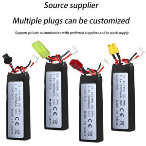 Bateria Recarregável de Íons de Lítio 7.4V 3500mAh Direto da Fábrica 103495 Película Preta para Carros e Caminhões Elétricos Infantis - Product Image 5