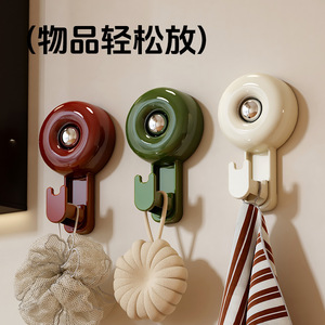 Suction Cup Hook Single Hook ABS Material 1-3kg Load Capacity For Doorways Bathrooms No Drilling Required - Product Image 2
