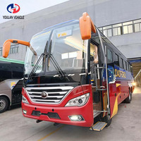 Autocars de transport à moteur diesel avec fenêtre coulissante avant, personnalisables RHD LHD, à prix avantageux pour l'Afrique