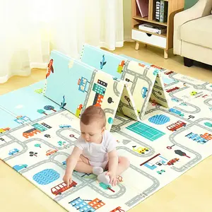 High Quality Foldable Comfortable Waterproof Anti Slip XPE Foam Mat Kids Soft Safety Baby Game Play Mat with bag