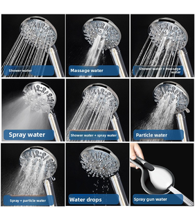 Potente <span class=keywords><strong>soffione</strong></span> per <span class=keywords><strong>doccia</strong></span> a mano in modalità a 9 spruzzi con filtro per accessori per <span class=keywords><strong>il</strong></span> rubinetto del bagno nella <span class=keywords><strong>doccia</strong></span> - Product Image 2