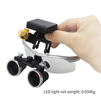 2.5X/3.5X 420mm Medical Magnifier Dental Loupes Binocular 5W Headlight Wireless LED Light Filter Cloth Case Dental Loupes
