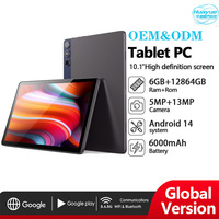 Nueva Tablet PC MTK Octa Core con 6GB de RAM, Pantalla de 10.1 Pulgadas y Resolución de 1600x1200, con Android 14, Resistente al Agua para Niños - Estudio con IA y Cursos Sincronizados