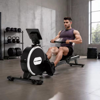 Rameur à résistance magnétique professionnel silencieux pour la maison – Appareil de fitness pour l'exercice du corps entier et équipement cardiovasculaire domestique