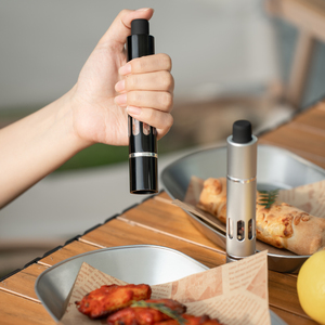 Hot bán điện thép không gỉ mini một tay ngón tay cái Báo Chí muối hạt tiêu khô gia vị nhà máy/Máy xay thiết kế mới tre gốm - Product Image 1