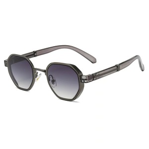 Gafas de sol con montura metálica Polygon Edge para mujer, gafas de sol con montura grande para cara redonda, protección solar, protección UV, espejo para conducir para hombre - Product Image 4