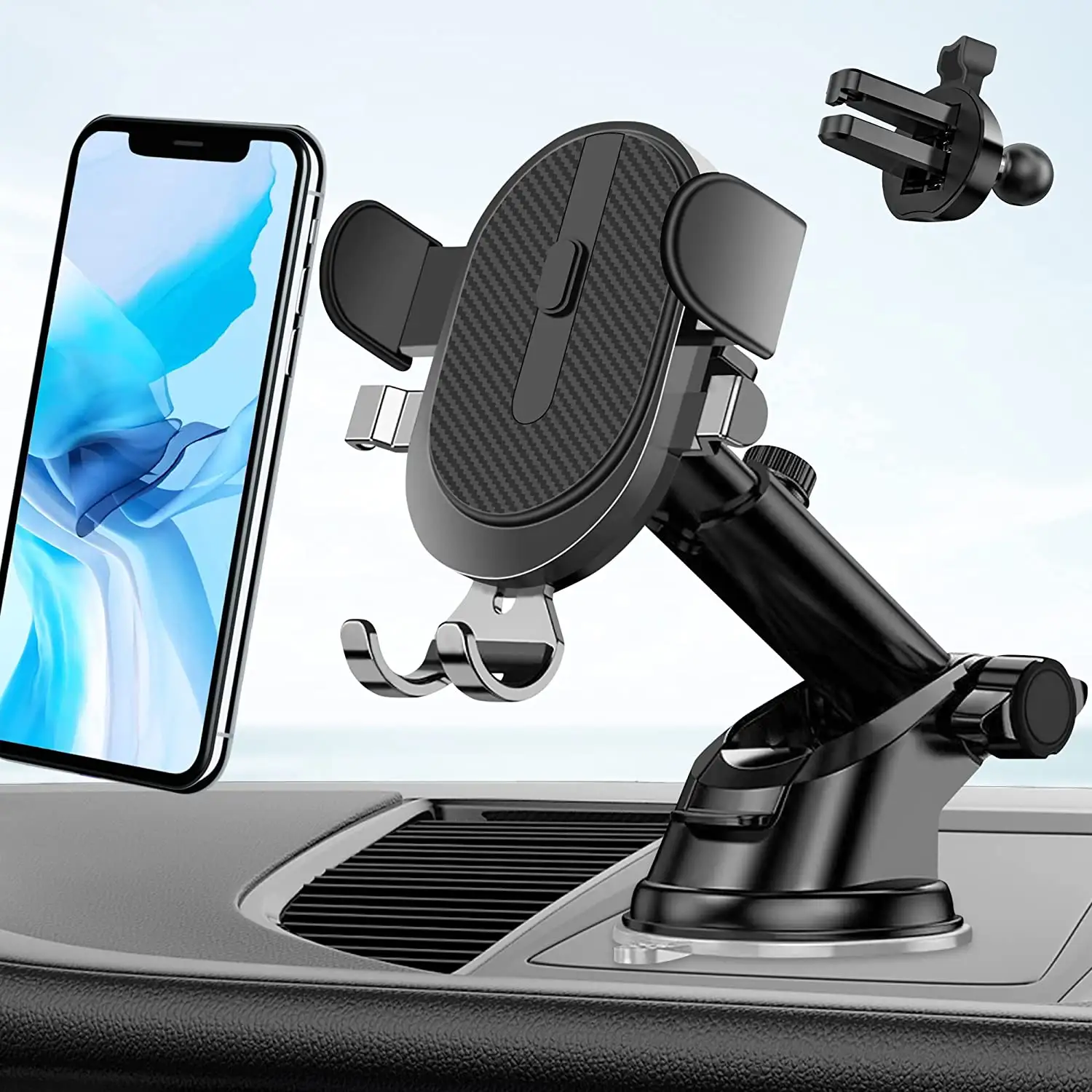 Cell Phone Holder Automobile Cradles Universal Car Hands Free Cradle Phone Mount Car Bracket For Dashboard Windshield