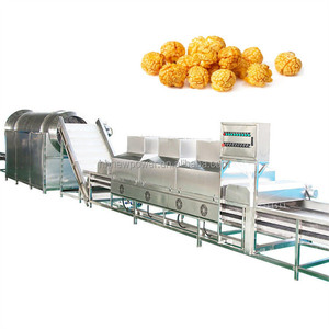 Línea de Recubrimiento Continuo de Palomitas de Maíz Caramelizadas, Máquina para Hacer Palomitas de Maíz Totalmente Automática - Product Image 1