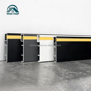 Plinthe en alliage d'aluminium montée sur le côté avec lumière LED Plinthe de <span class=keywords><strong>cuisine</strong></span> pour la chambre à coucher Plinthe d'éclairage en aluminium - Product Image 1