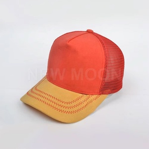 High Quality 3D Embroidery Custom Silk Screen Logo Sports Trucker Hat 3D Mesh Foam Trucker Hat Unisex - Product Image 2
