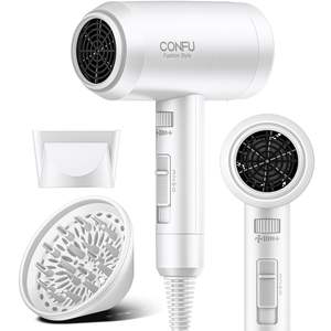 Pengering Rambut CONFU Premium 1600W dengan Diffuser untuk Rambut Keriting Alami & Penggunaan yang Aman - Product Image 6