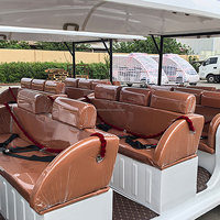 Voiturette de golf électrique vintage solaire à quatre roues pour 4 à 11 places, idéale pour les excursions panoramiques, certifiée CE, fabriquée par un fabricant