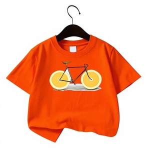 Kids Breathable Eco-Friendly Knitted Quick Dry Short Sleeve O-Neck Printed Polyester/Cotton Casual T-Shirt - Product Image 3