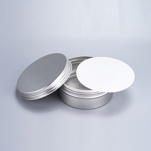 Vente en gros <span class=keywords><strong>prix</strong></span> d'usine récipient de stockage en métal personnalisé 10g 50g 200g 500g argent aluminium pot cosmétique en étain pour crème baume à lèvres - Product Image 4
